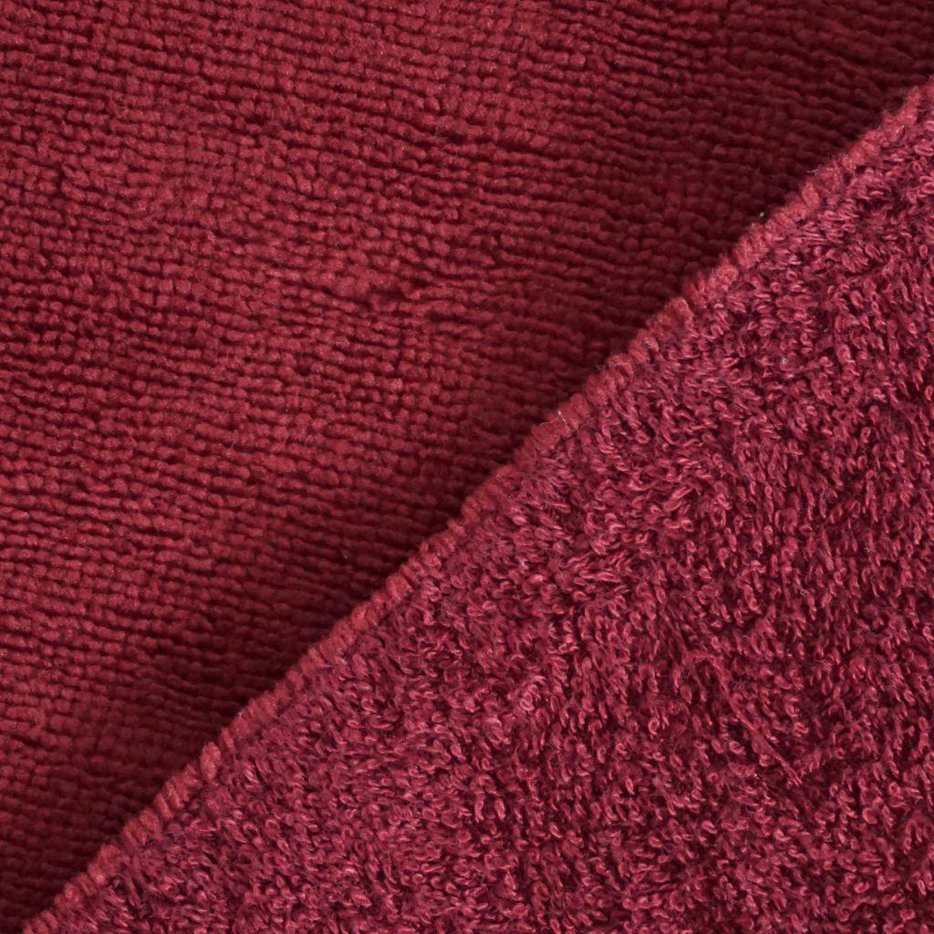 Bambus-Fleece Frottee Doubleface weinrot
